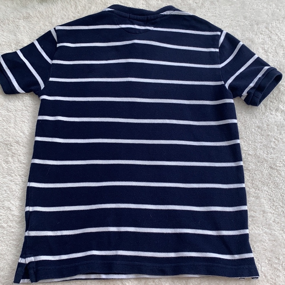POLO Ralph Lauren Navy Blue & White Shirt 6 EUC - Picture 10 of 10
